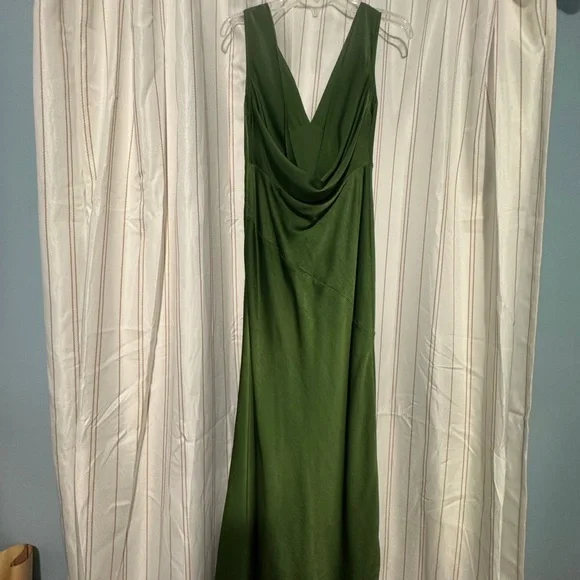 Meshki cowl neck green dress - Picture 5 of 7